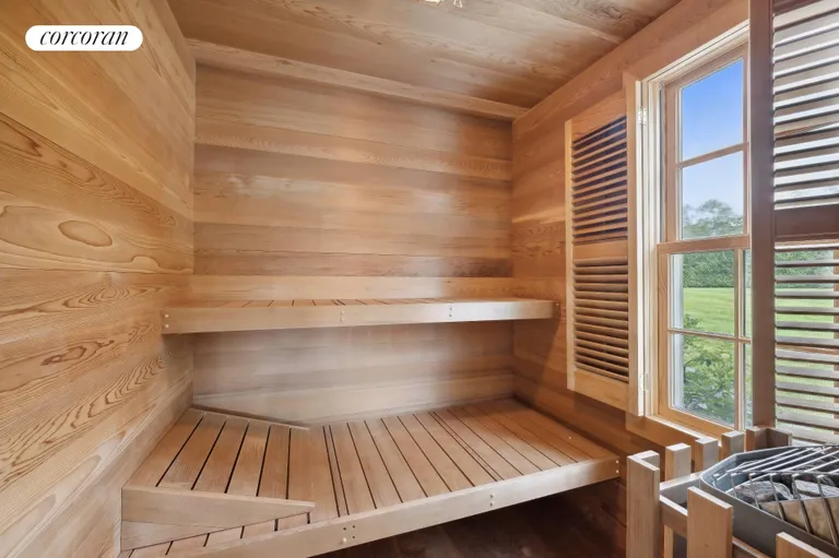 New York City Real Estate | View 120 Edge of Woods Road | Sauna in Primary Suite | View 19