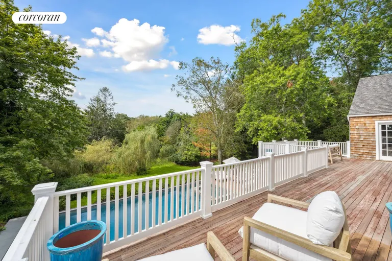 New York City Real Estate | View 120 Edge of Woods Road | Primary Suite Balcony | View 20