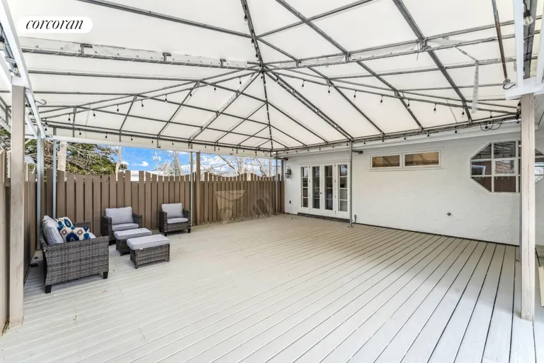 New York City Real Estate | View 710 Montauk Highway | Covered outdoor deck | View 12