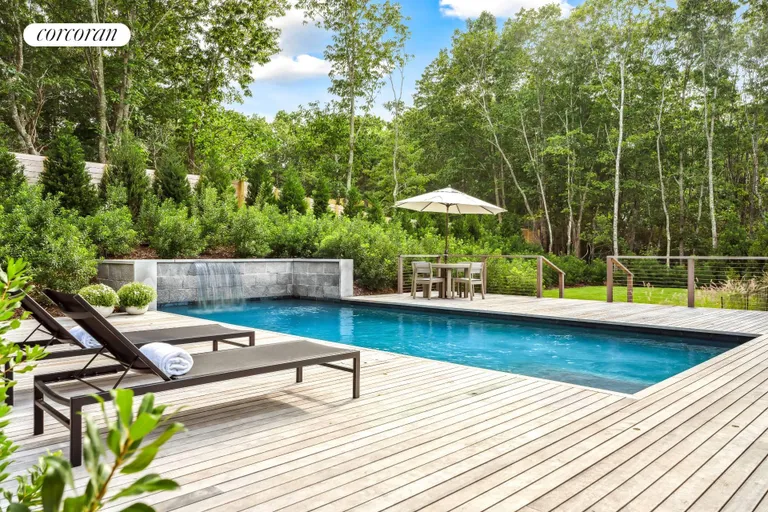 New York City Real Estate | View 32 Island View Drive West | Gunite Pool with Waterfall | View 18