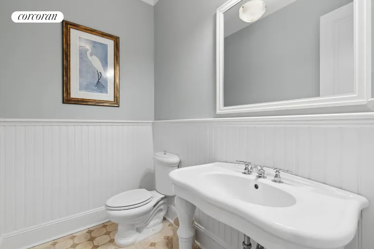 New York City Real Estate | View 15 Bridle Path | First Level Powder Room | View 13