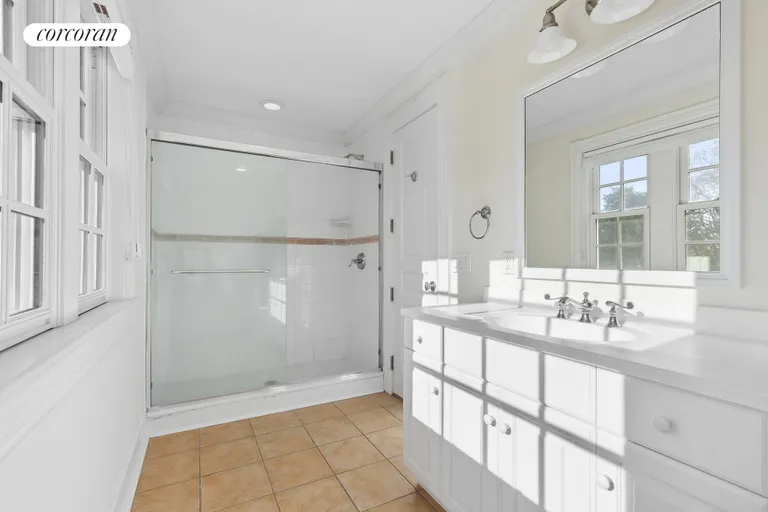 New York City Real Estate | View 15 Bridle Path | Guest Wing Ensuite Bathroom | View 26