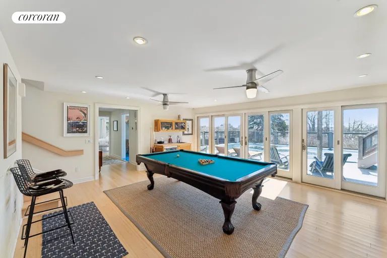 New York City Real Estate | View 32 Tuthill Lane | Billiards table and bar | View 16