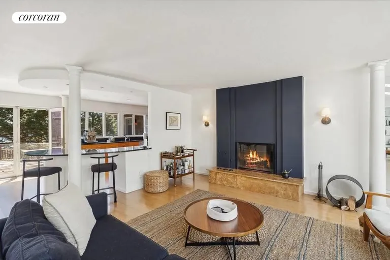 New York City Real Estate | View 250 Pine Tree Ext | Living Room with Fireplace | View 10