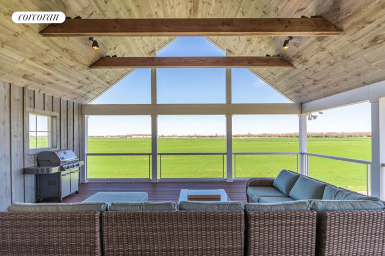 The Hamptons Real Estate | View 1263 Northville Turnpike | Second Story Covered Porch | View 19