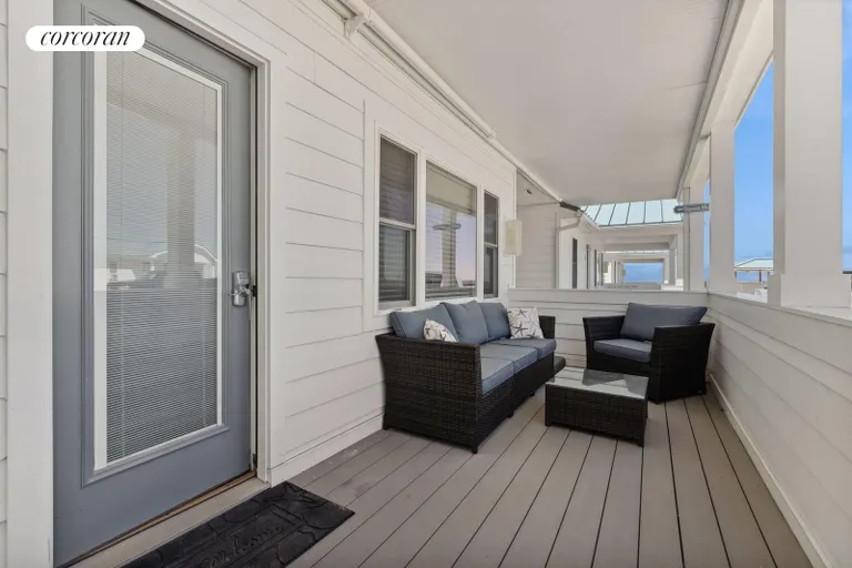 New York City Real Estate | View 6 Soundview Drive, Cottage #7 | Ground Floor- Porch | View 2