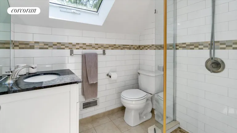 New York City Real Estate | View 18 Bay View Road | Upstairs Bathroom With Shower | View 29