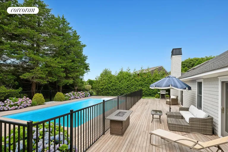 New York City Real Estate | View 3 Carriage Lane | Mahogany Deck | View 3