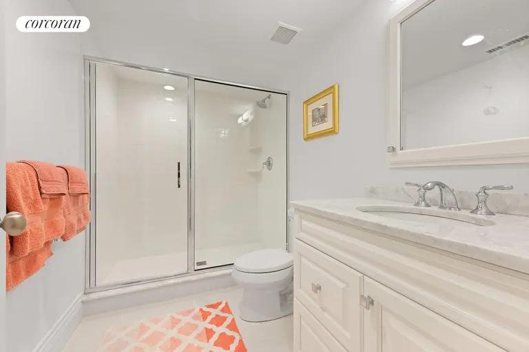 New York City Real Estate | View 78 Toilsome Lane | Lower Level Bathroom | View 19