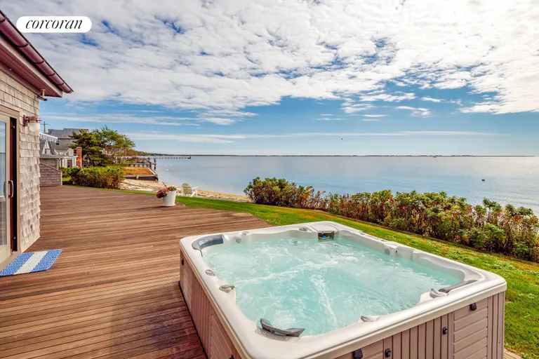 New York City Real Estate | View 312 East Montauk Highway | Waterfront Hot tub | View 5