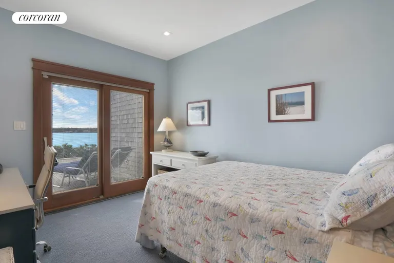 New York City Real Estate | View 312 East Montauk Highway | First Floor Bedroom Leads to Deck | View 10