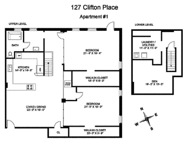 197 Clifton Place, 2R | floorplan | View 5