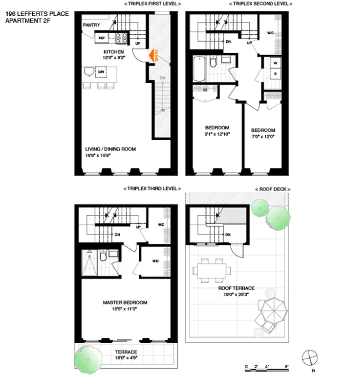 196 Lefferts Place, 2F | floorplan | View 5
