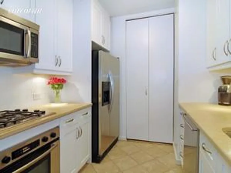 New York City Real Estate | View 201 West 72nd Street, 10C | Washer Dryer in closet | View 4