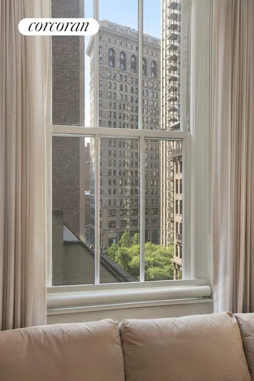 New York City Real Estate | View 24 East 22nd Street, 6 FL | The Flatiron Building to the West | View 3