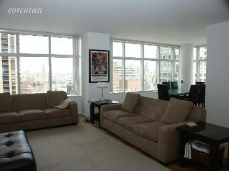 New York City Real Estate | View 160 West 66th Street, 30D | Huge Living and Dining | View 3