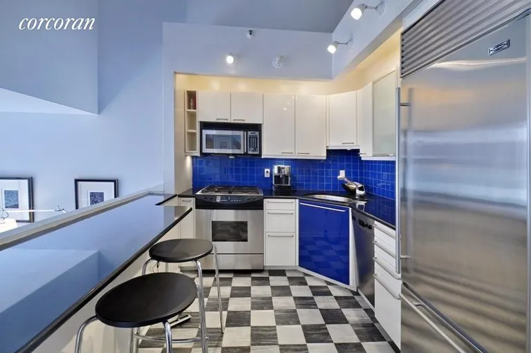 New York City Real Estate | View 130 Barrow Street, 404 | Mint Kitchen w Subzero and Meile | View 3