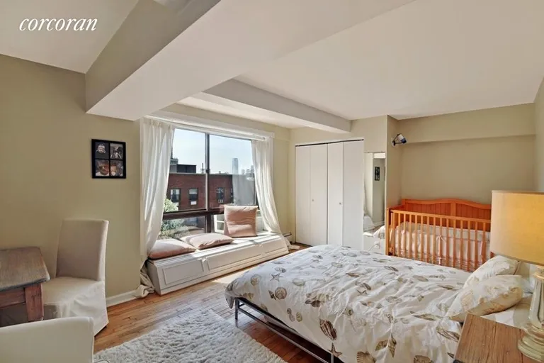 New York City Real Estate | View 130 Barrow Street, 404 | Sunny Master Bedroom | View 4