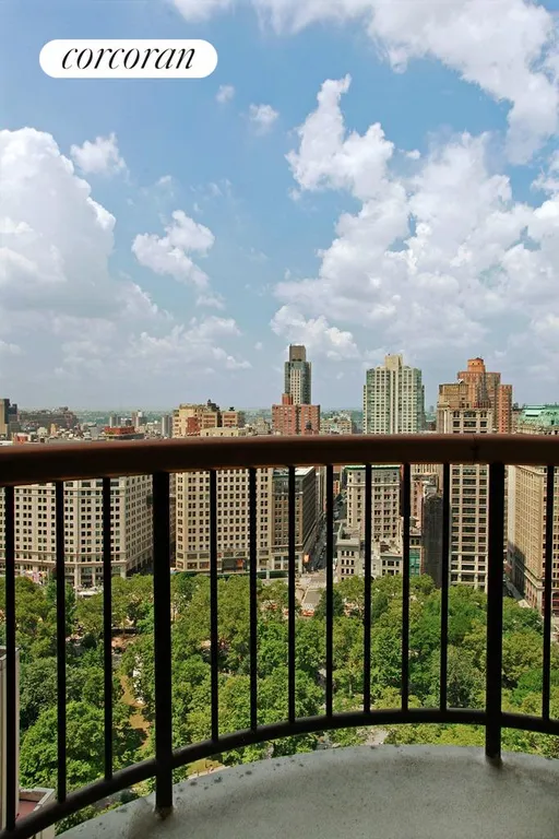 New York City Real Estate | View 45 East 25th Street, 30A | Private balcony with park view! | View 4