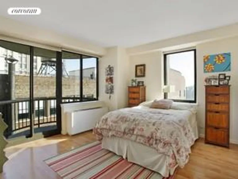 New York City Real Estate | View 45 East 25th Street, 30C | Second Bedroom with Private Balcony | View 3