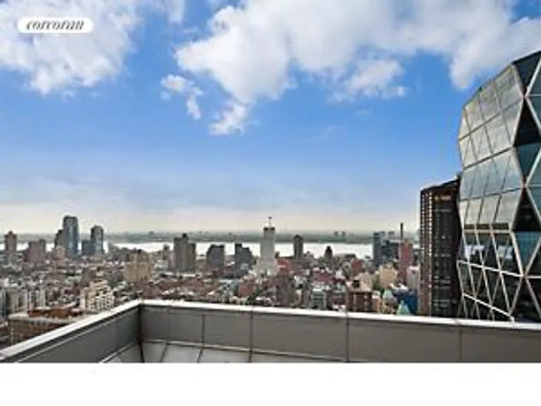 New York City Real Estate | View 230 West 56th Street, 48E | view from terrace | View 3