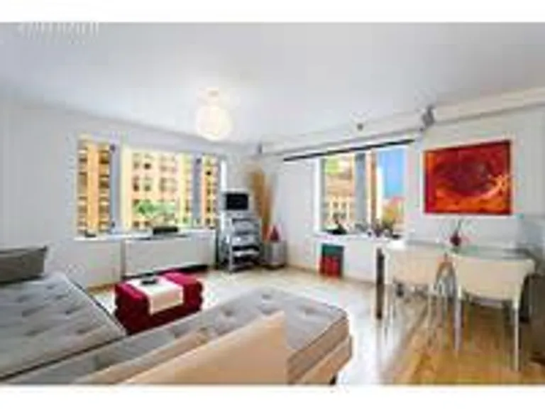 New York City Real Estate | View 53 Boerum Place, 9J | Corner Living Room with North & West Exposures | View 2