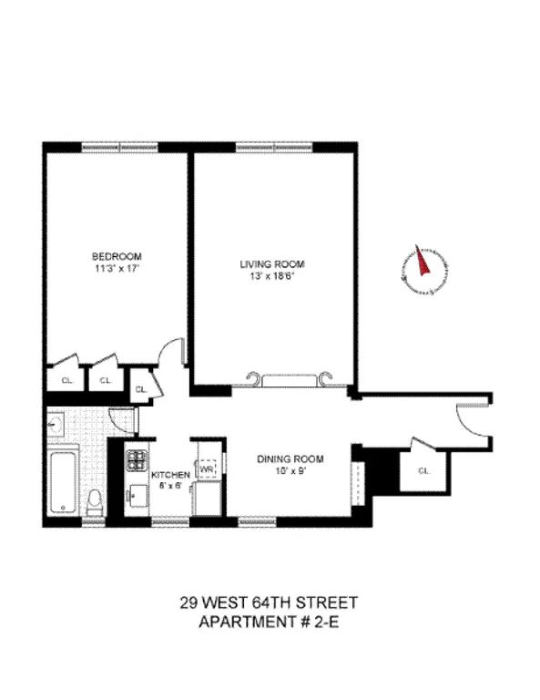 29 West 64th Street, 2E | floorplan | View 11