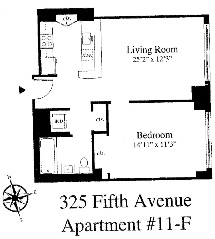 325 Fifth Avenue, 11F | floorplan | View 1