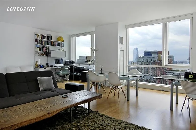 New York City Real Estate | View 200 Chambers Street, 23B | Living Room | View 2