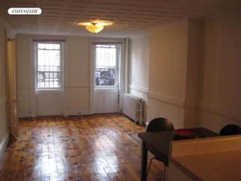 New York City Real Estate | View 128 Washington Avenue, 1 | lovely living room/dining room  | View 3