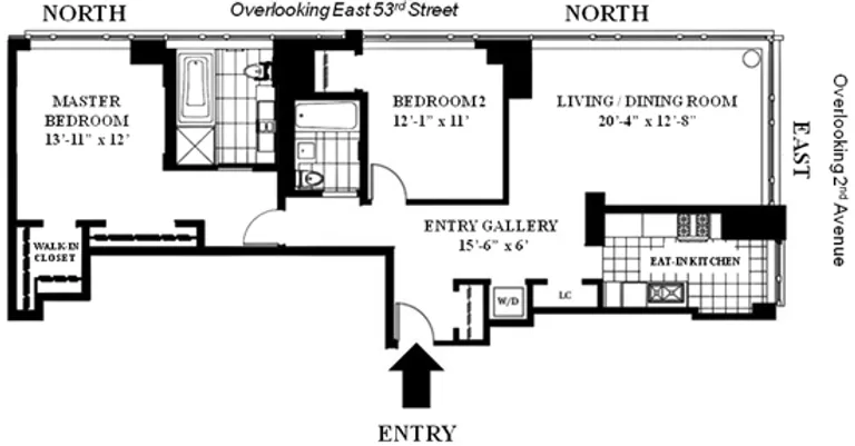 250 East 53rd Street, 1102 | floorplan | View 9