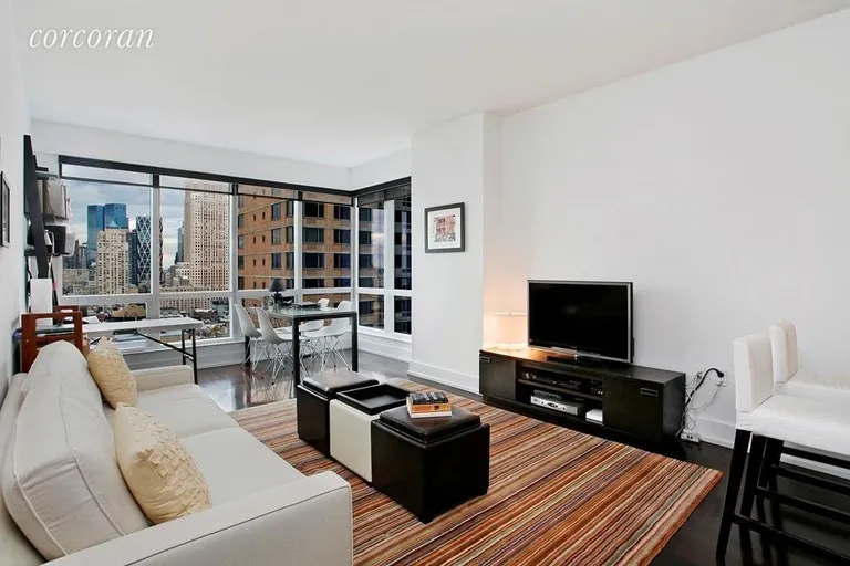 New York City Real Estate | View 350 West 42Nd Street, 25D | 1 Bed, 1 Bath | View 1