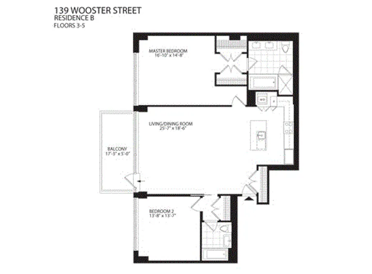 139 Wooster Street, 5B | floorplan | View 5