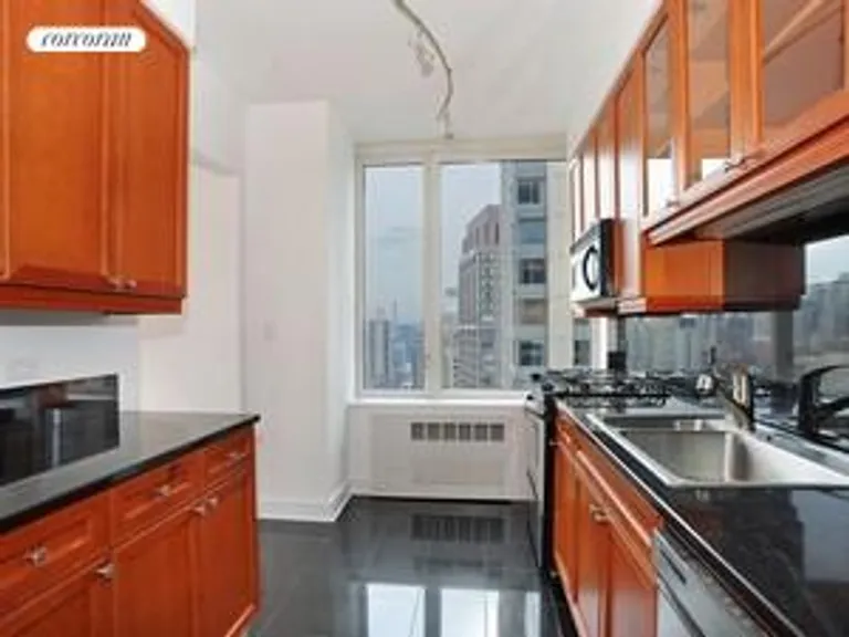 New York City Real Estate | View 220 Riverside Boulevard, 33C | Windowed Kitchen | View 4