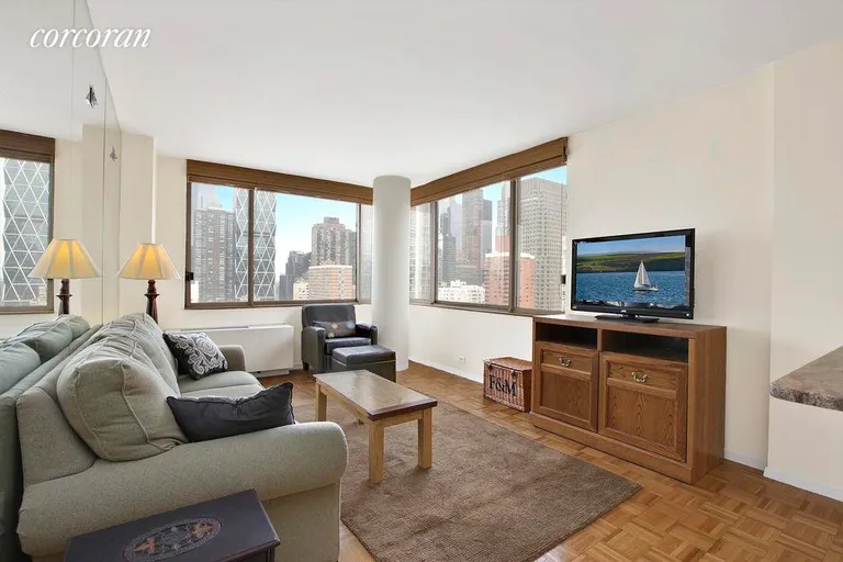 New York City Real Estate | View 350 West 50th Street, 23I | 1 Bed, 1 Bath | View 1