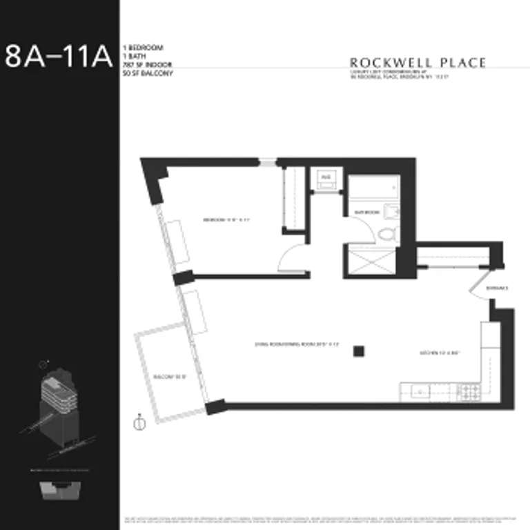 96 Rockwell Place, 8A | floorplan | View 5