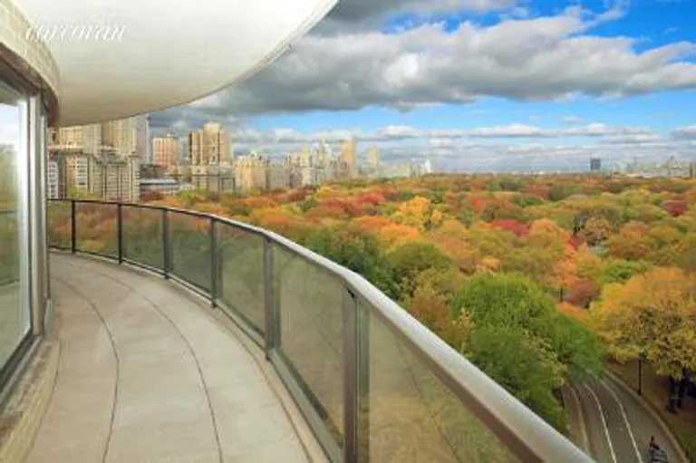 New York City Real Estate | View 200 Central Park South, 15B | Wrap around balcony covers length of apt | View 3