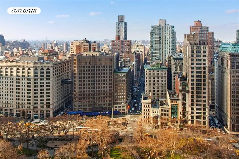 New York City Real Estate | View 45 East 25th Street, 32B | Open view of park and western skyline | View 4