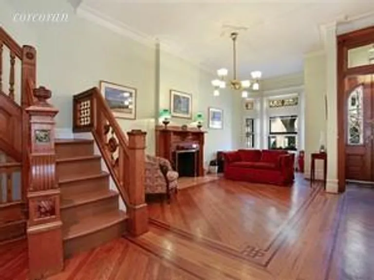 New York City Real Estate | View 448 6th Street | Parlor Floor with Center Staircase | View 2