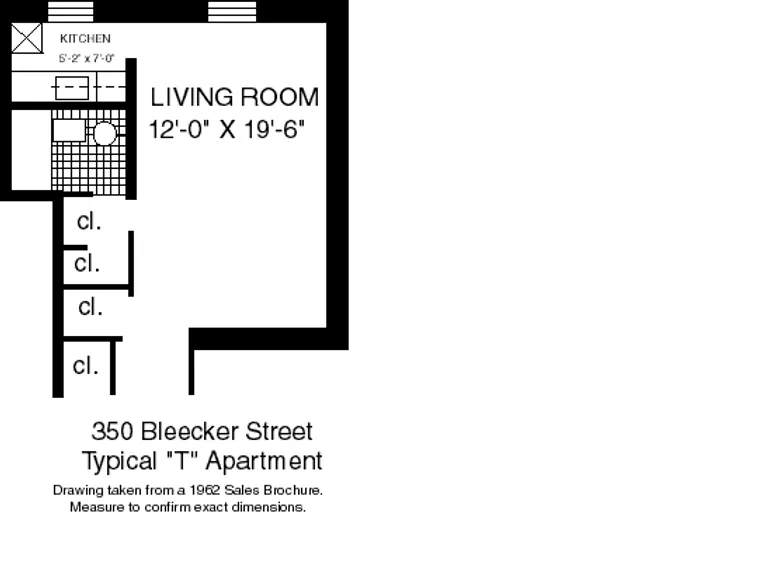 350 BLEECKER STREET, 3T | floorplan | View 3