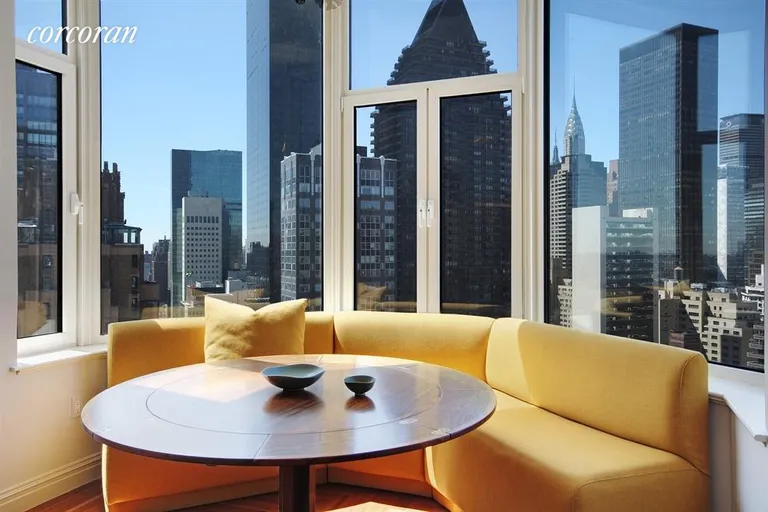 New York City Real Estate | View 400 East 51st Street, 23B | Dining in the sky | View 3