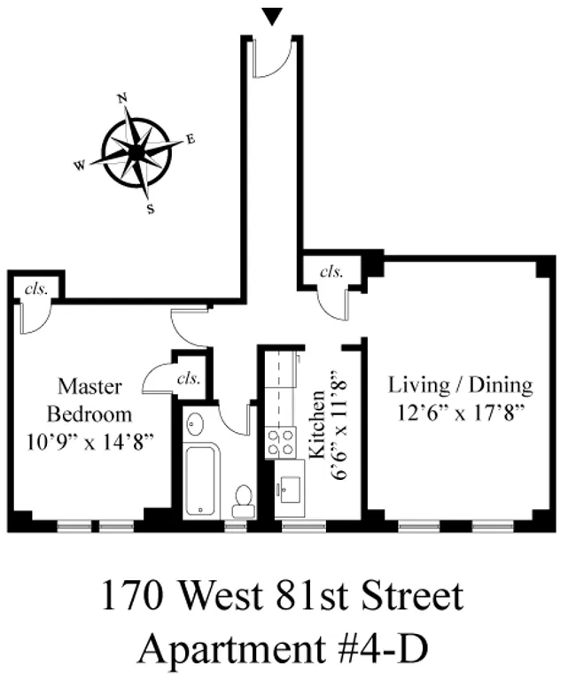 170 West 81st Street, 4D | floorplan | View 3