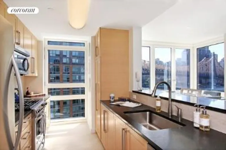 New York City Real Estate | View 415 Main Street, 12F | chef's KIT | View 2