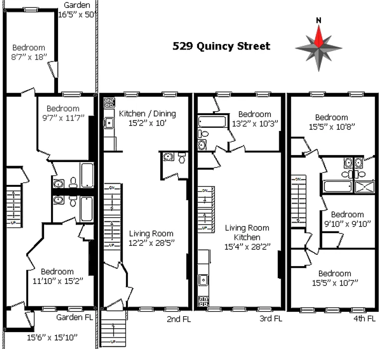 529 Quincy Street | floorplan | View 4