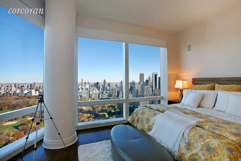 New York City Real Estate | View 25 Columbus Circle, 60A | Master Bedroom | View 8