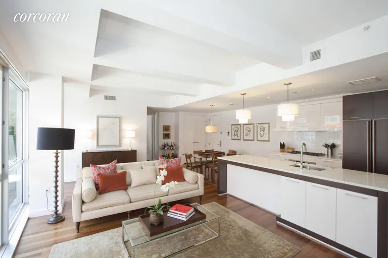 New York City Real Estate | View 125 North 10th Street, N2B | Open Kitchen floor plan | View 2