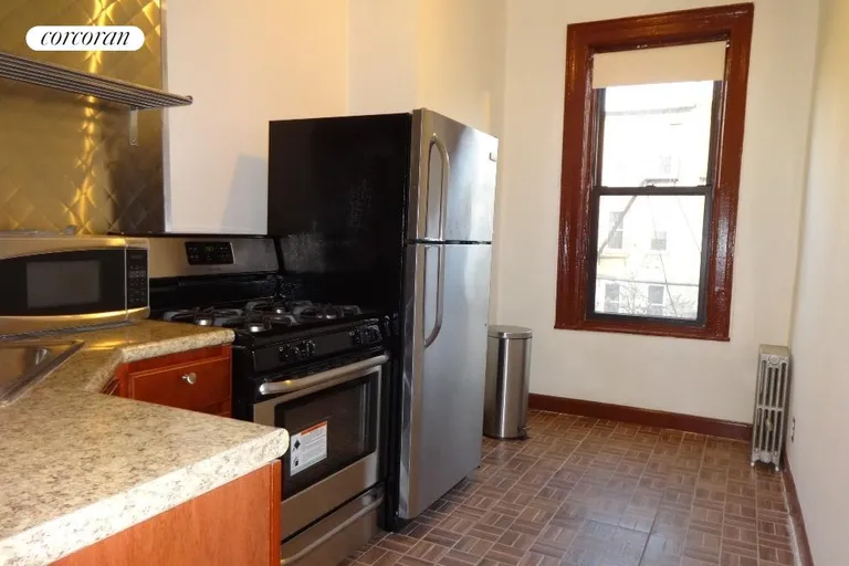 New York City Real Estate | View 340 Cornelia Street, 2 | windowed Kitchen | View 7
