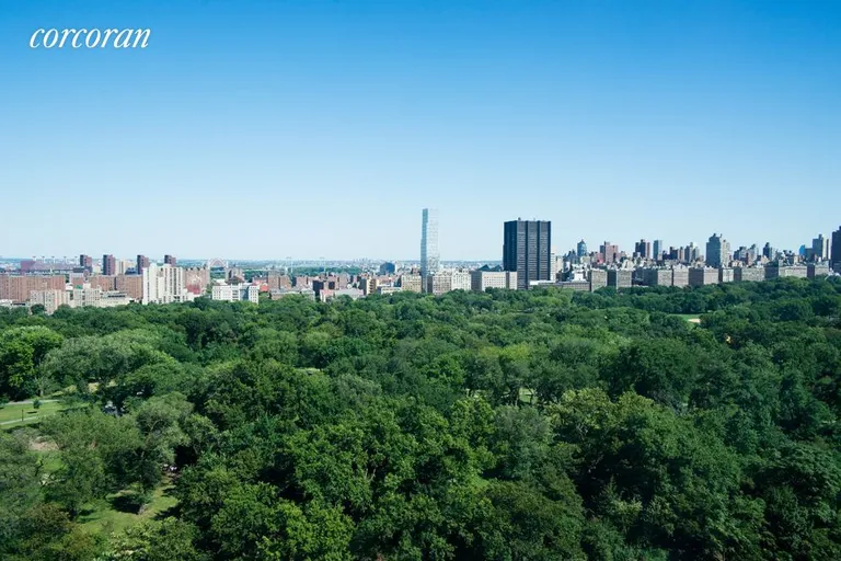 New York City Real Estate | View 455 Central Park West, 21C | East view of Central Park | View 2