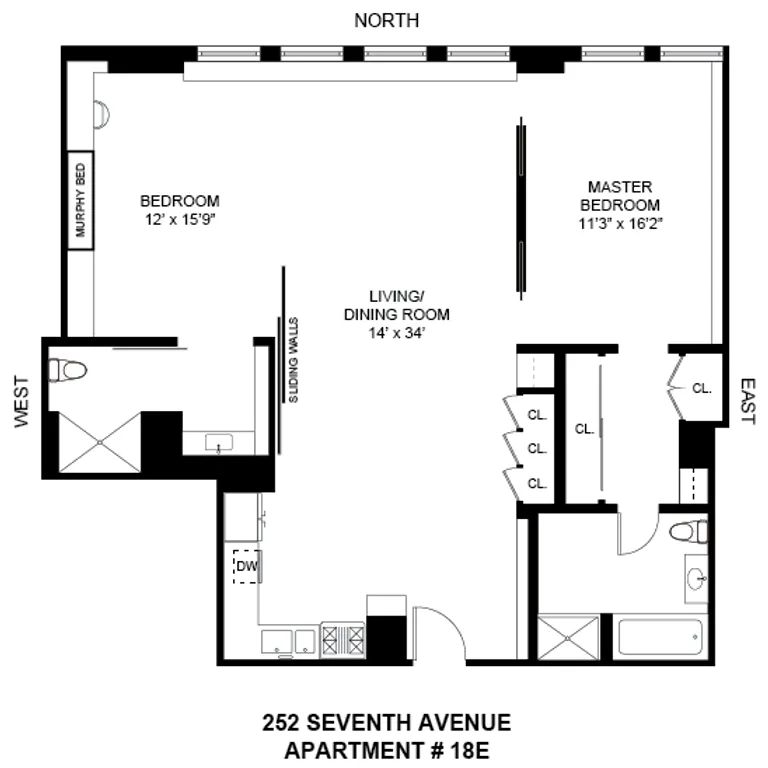 252 Seventh Avenue, 18E | floorplan | View 20