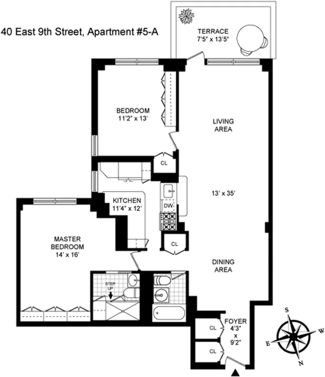 40 East 9th Street, 5A | floorplan | View 15